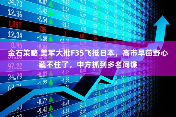金石策略 美军大批F35飞抵日本，高市早苗野心藏不住了，中方抓到多名间谍